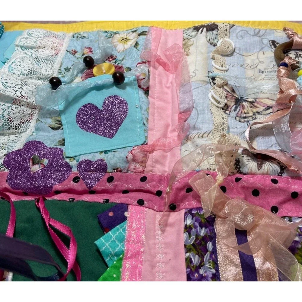 Fidget Quilt!  Pastel colors/bright and cheerful
